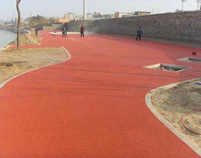 四川彩色透水地坪施工